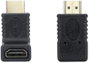 Nanocable Adaptador HDMI Acodado Macho a Hembra 10.16.0011 Negro